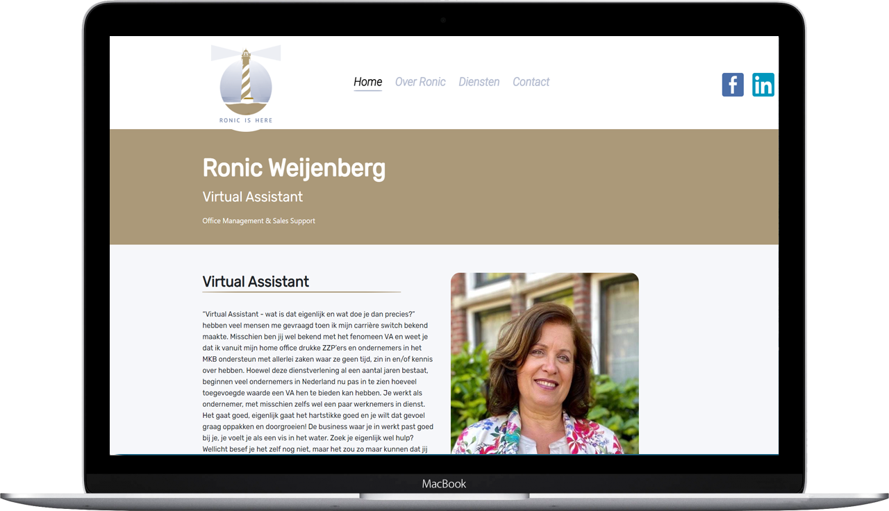 Website voor virtual assistant